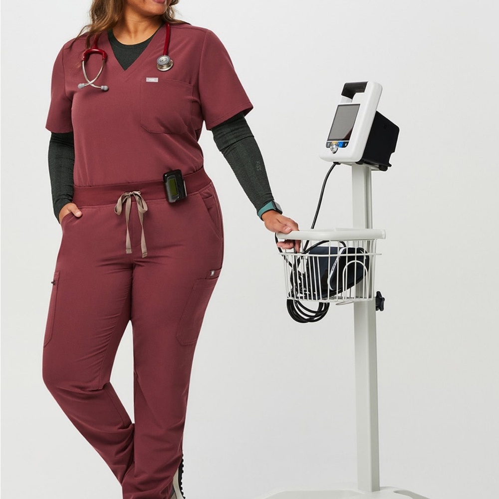 Figs Yola skinny XL Tall dark cherry